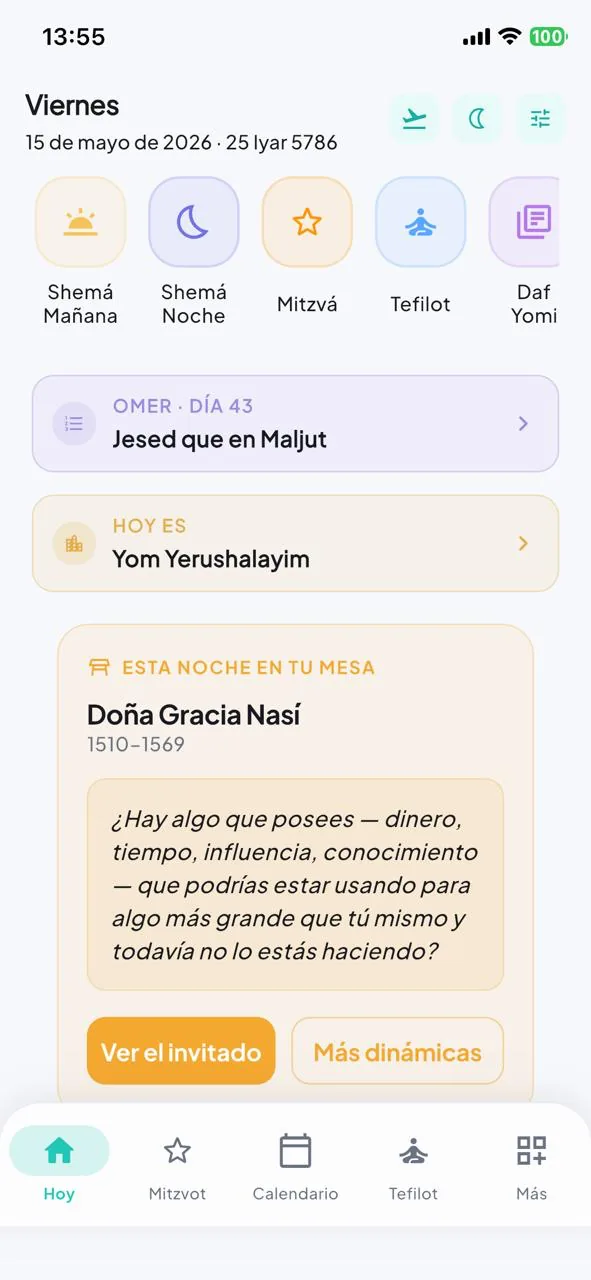 Viernes · esta noche en tu mesa