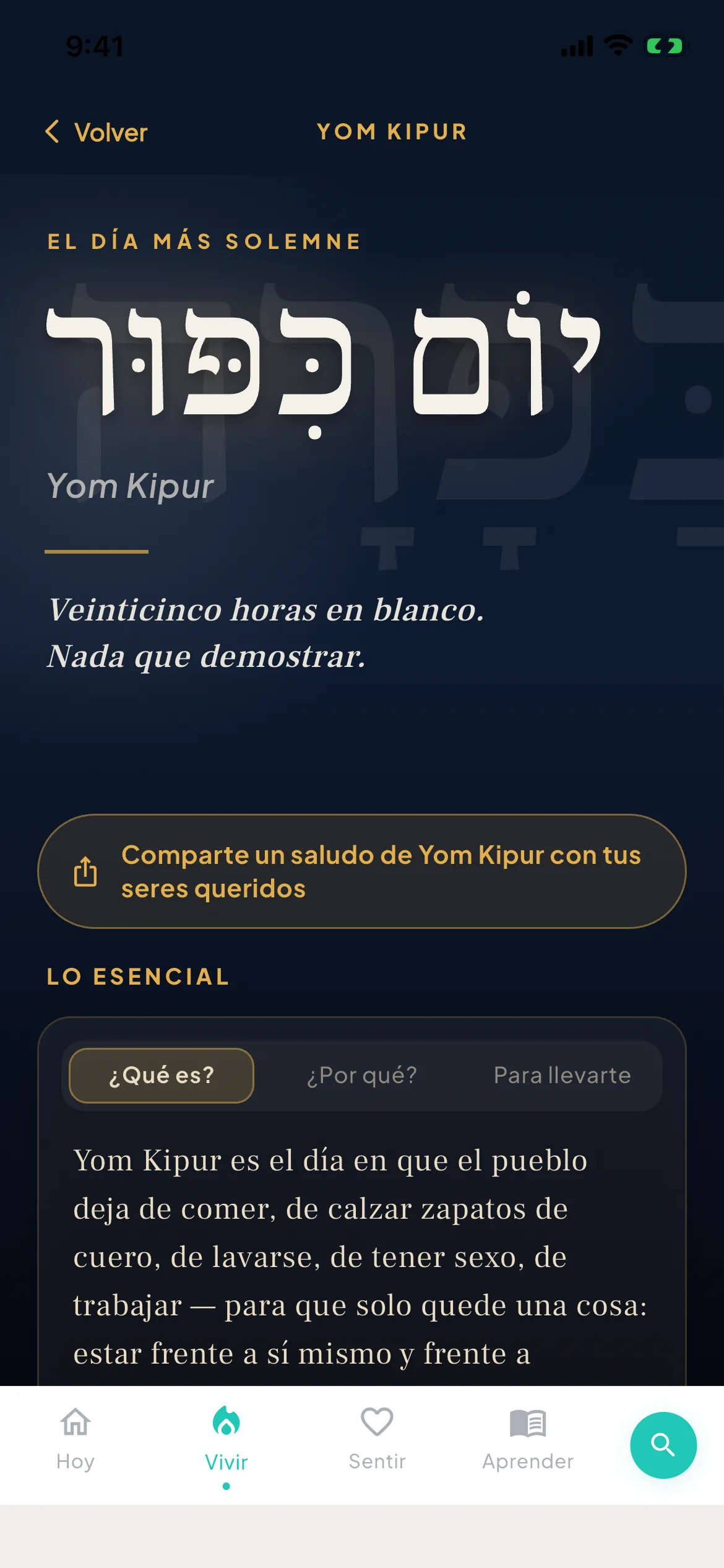 App de festividades judías — Rosh Hashaná, Yom Kipur, Pesaj y todas · Mi Día Judío