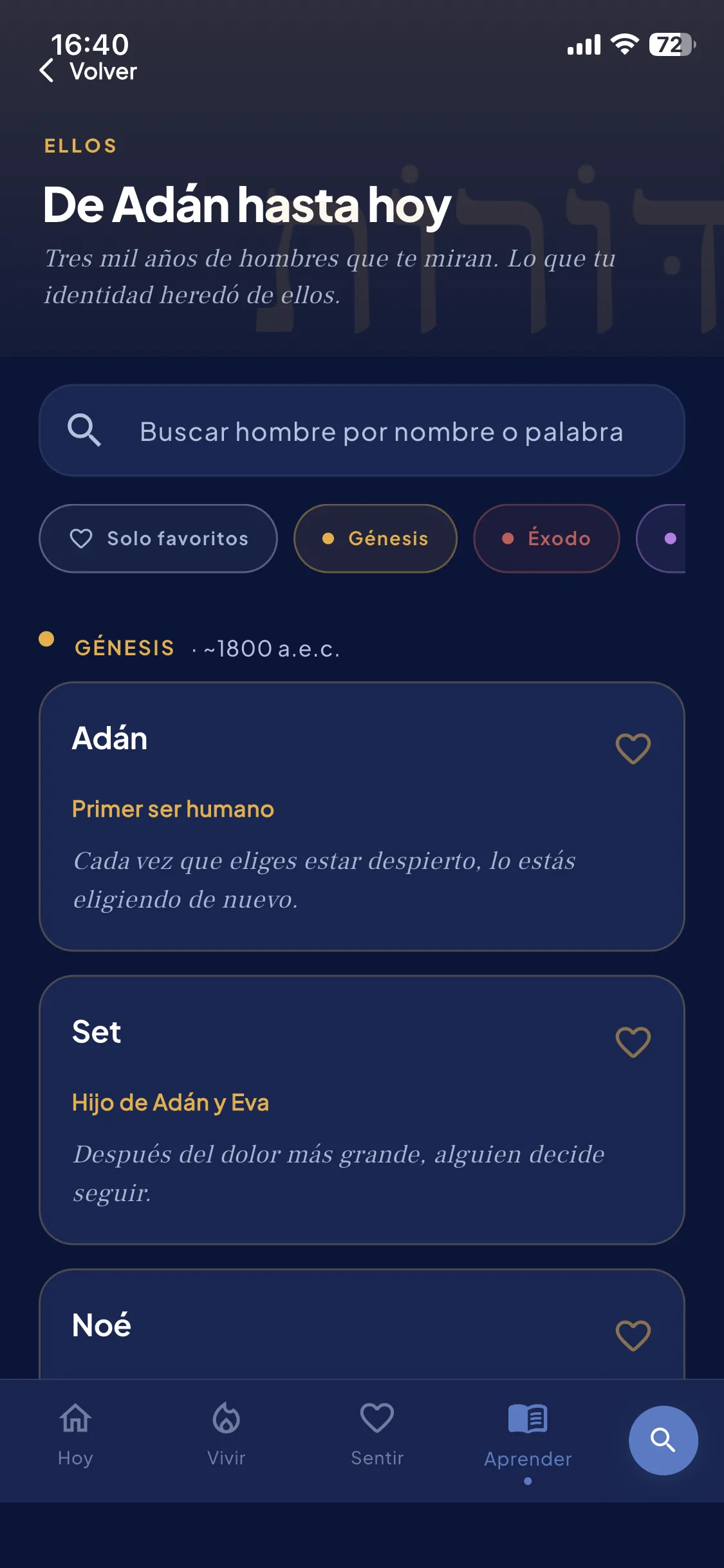 De Adán hasta hoy