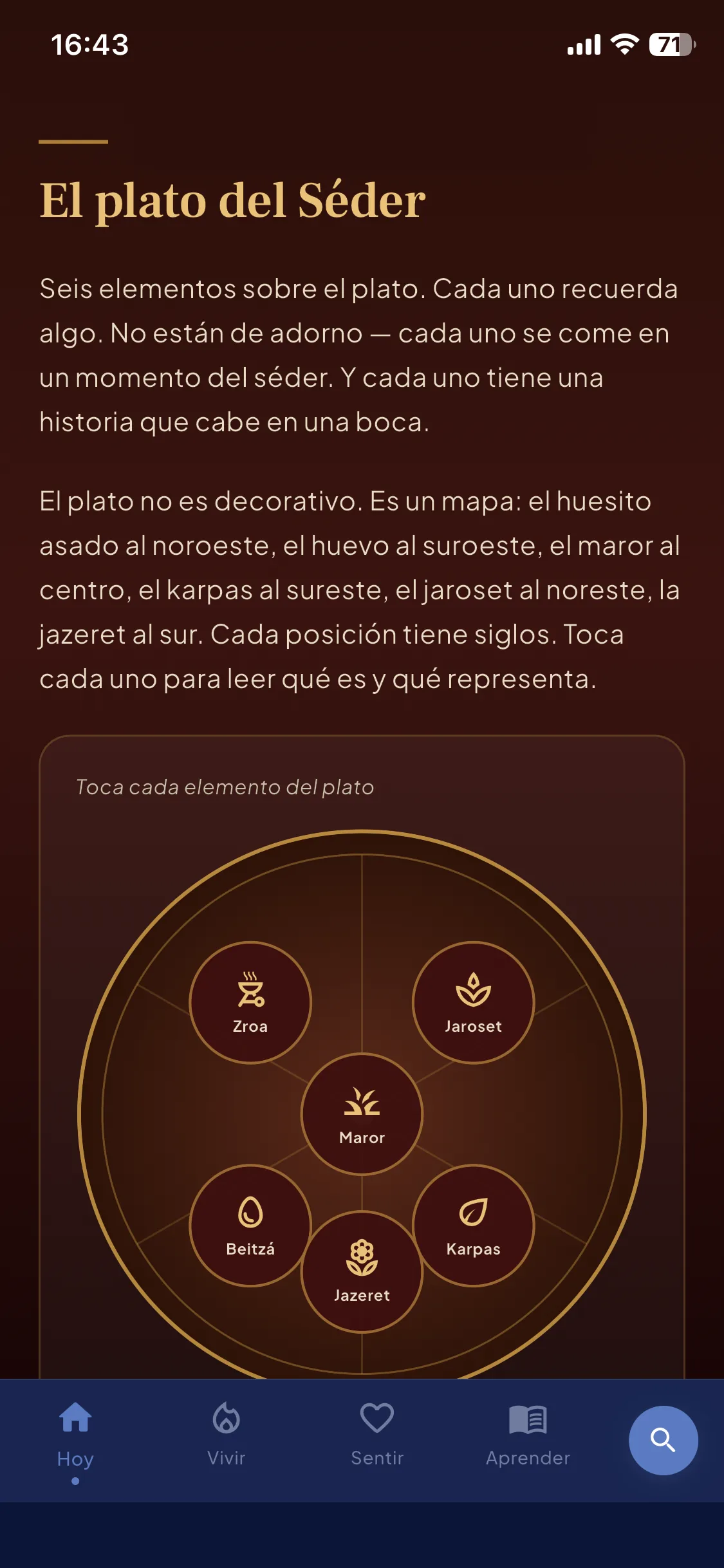 El plato del Séder