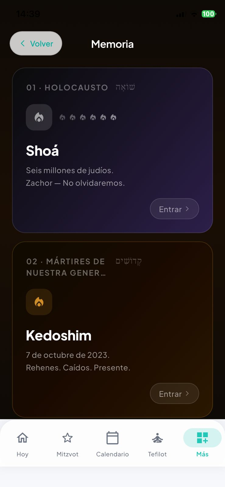 Memoria — Shoá y Kedoshim del 7 de octubre