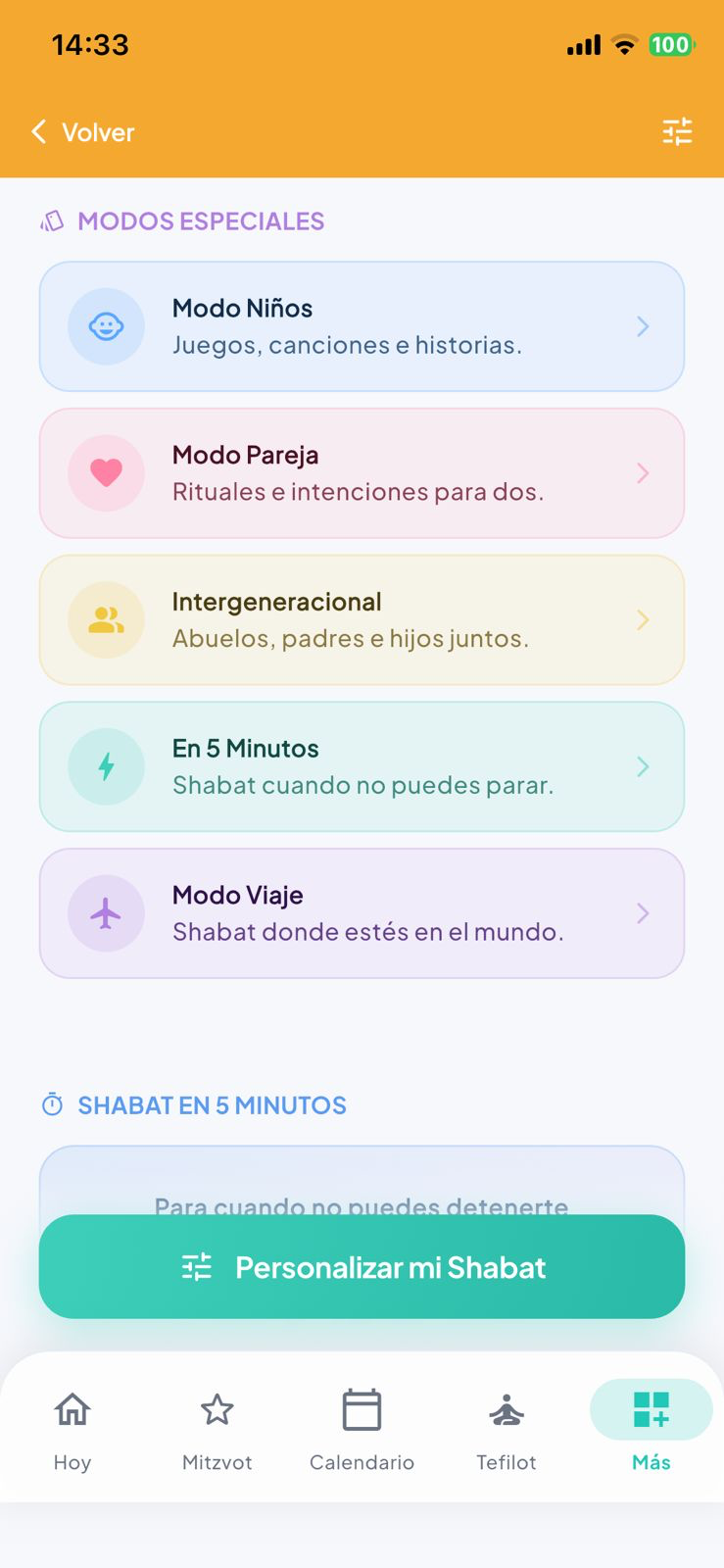 Modos especiales — Niños, Pareja, Intergeneracional, 5 minutos, Viaje