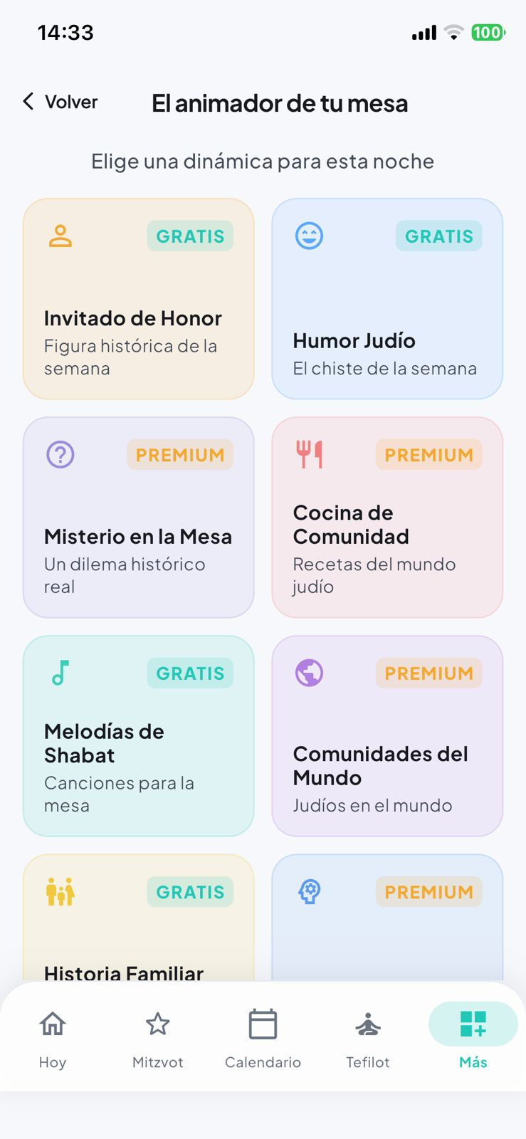 El animador de tu mesa — dinámicas de Shabat